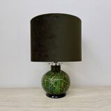 Lampe de table WMF Ikora par Karl Wiedmann en verre vert, années 1930