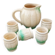 Melon-shaped orangeade service set