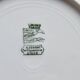 6 monogrammed dessert plates Limoges porcelain