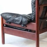 Vintage Scandinavian leather sofa