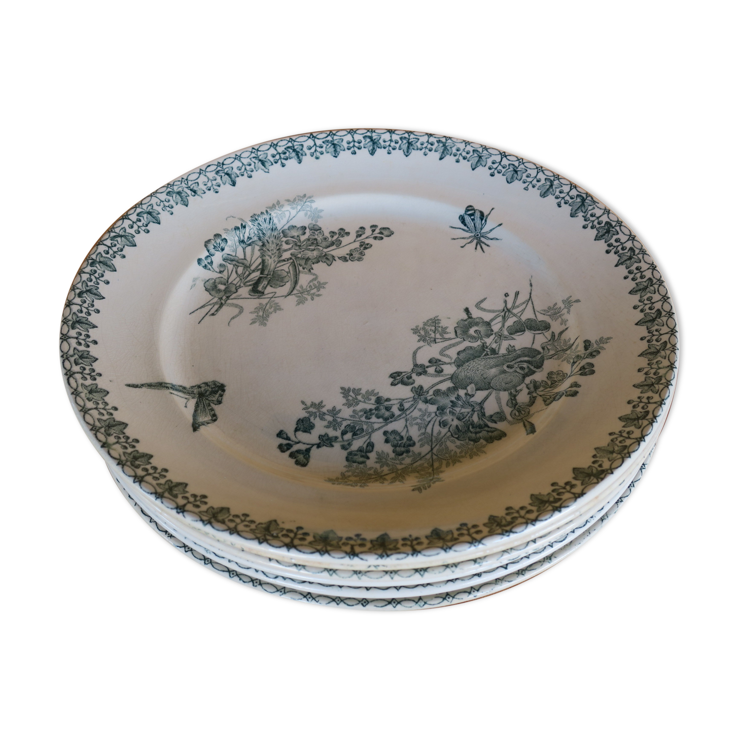 6 flat plates terre de fer