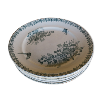 6 flat plates terre de fer
