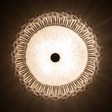 Floral Mid-Century Modern Flush Lamp Emil Stejnar 1960s Austria