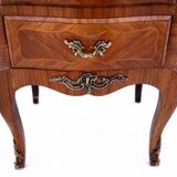 Antique small chest of drawers with marble top, France, circa 1930