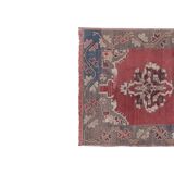 Vintage Turkish Oushak Rug Handwoven 102x237 cm