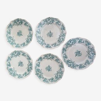 Assiettes plate terre de fer Longchamp Héléna