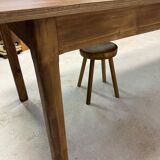 Oak and pine farmhouse table