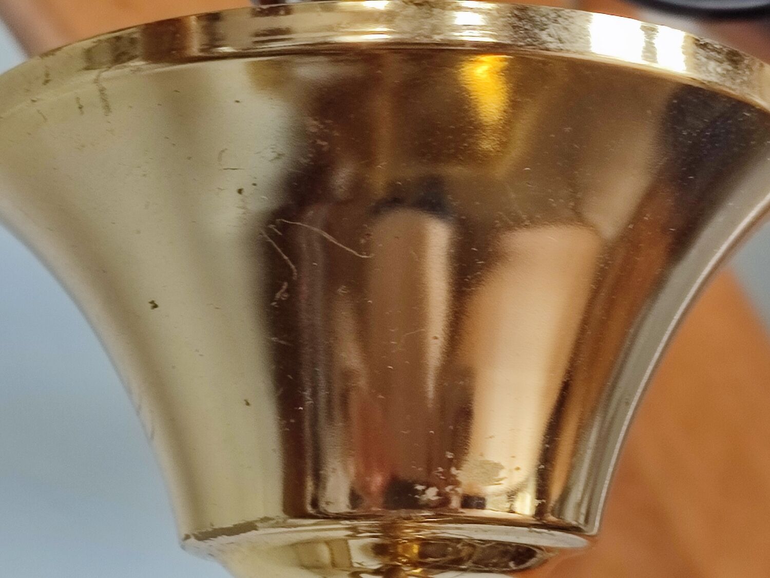 Brass pendant lamp and five-faceted vintage smoked glasses