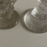 Pair of Festivo Timo Sarpaneva candlesticks 1972 for IIttala Finland