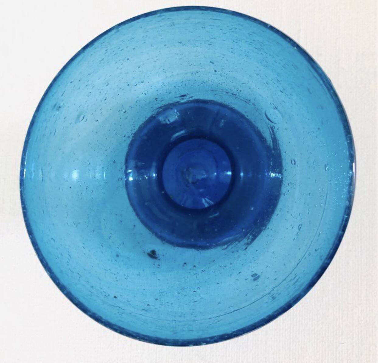 Blue Bowl Blown Glass