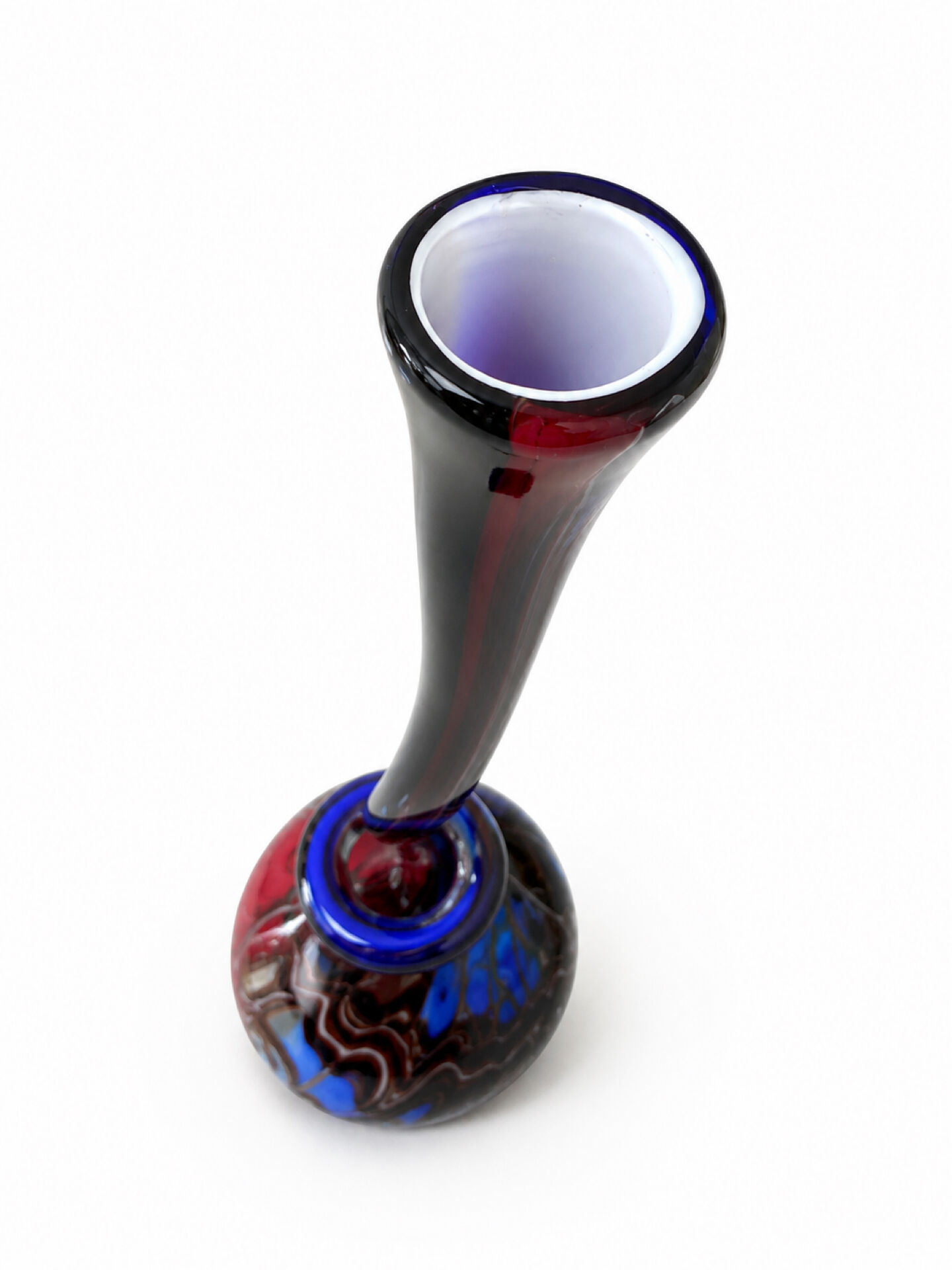Vase de sol en verre de Murano sculpture 64 cm style mid-century moderne Fenicio Somm