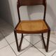Suite of 4 chairs Baumann model sleigh vintage canning 1970