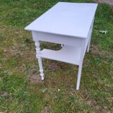 Coiffeuse, console en bois peint