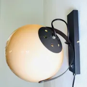 Sphere Rotating Wall Lamp By Dijkstra, The Netherlands, 1970S