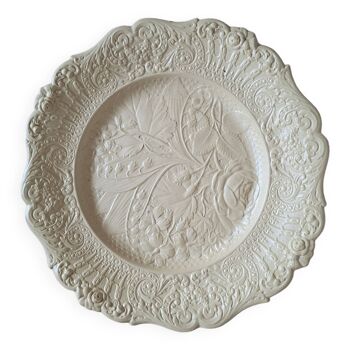 Assiette anglaise "antique ridgway lilly of the valley rose floral plate"