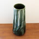 Vase in green glazed faience Louis Gueule Vierzon 30s