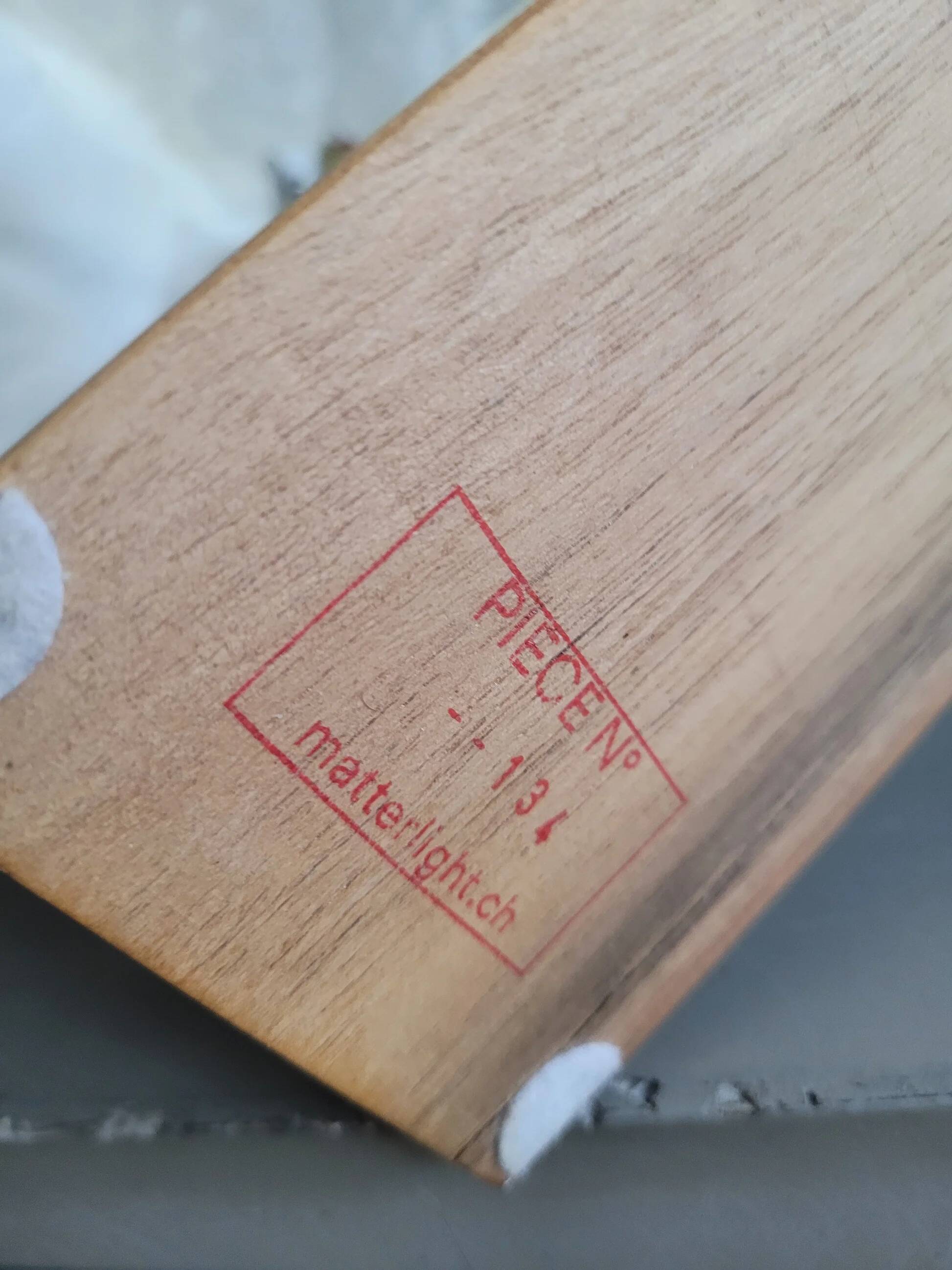 Lampe Matterlight par Boris Dennler, modèle numéroté n°134