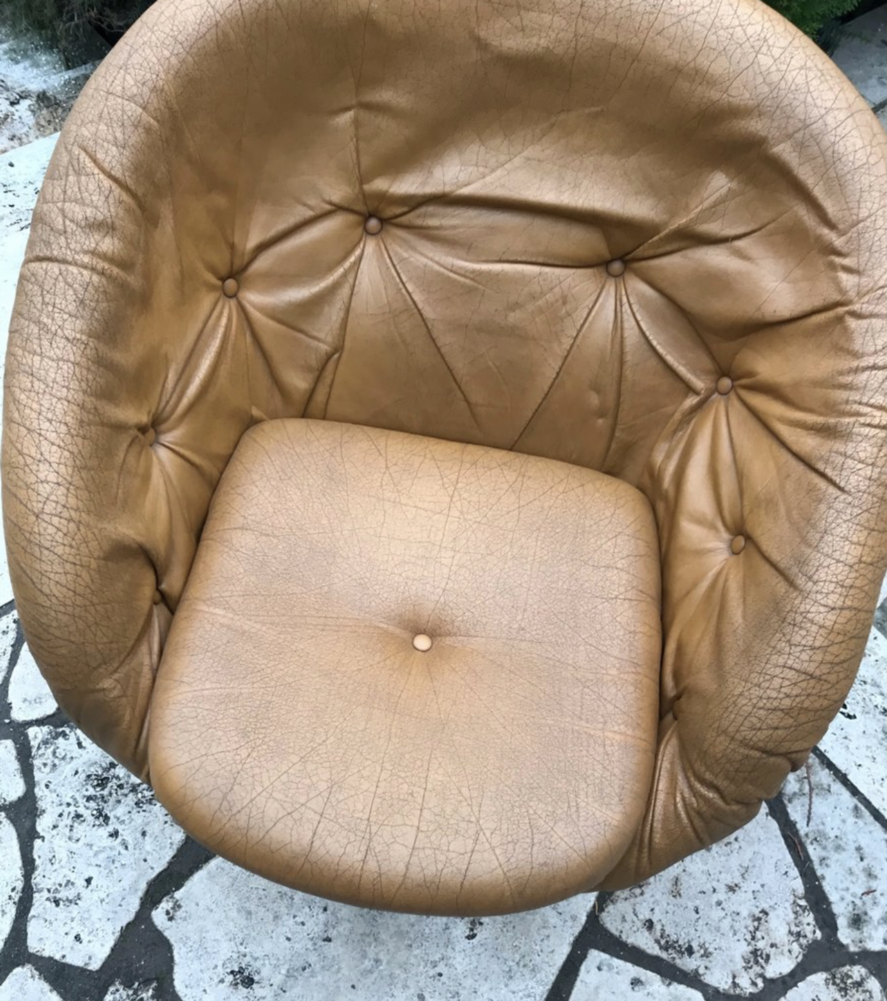 French Plastic Club Chair by Raphael Raffel, 1970s
