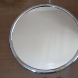 40s 50s chrome brass mirror tray