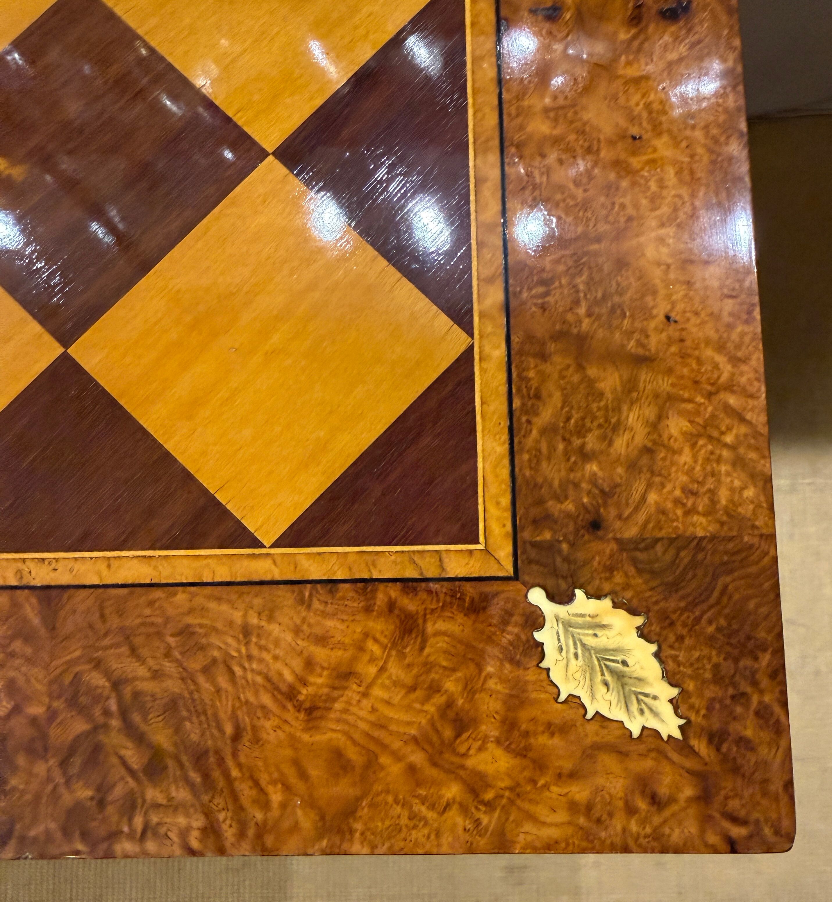 Baroque Side Table with Marquetry Chess Board Top, circa 1720