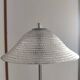 Table lamp, glass chandelier, antique frosted.