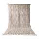 Beni Ouarain Rug, Ecru, Diamond Pattern in Relief - Handmade 305x198cm