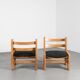 Pair of solid ash heaters, France circa 1970