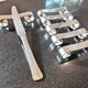 Set de 6 porte couteaux inox