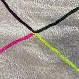Tapis berbère losanges fluo