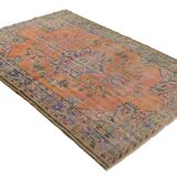 Turkish Anatolian Handmade Vintage Rug 287 cm x 193 cm