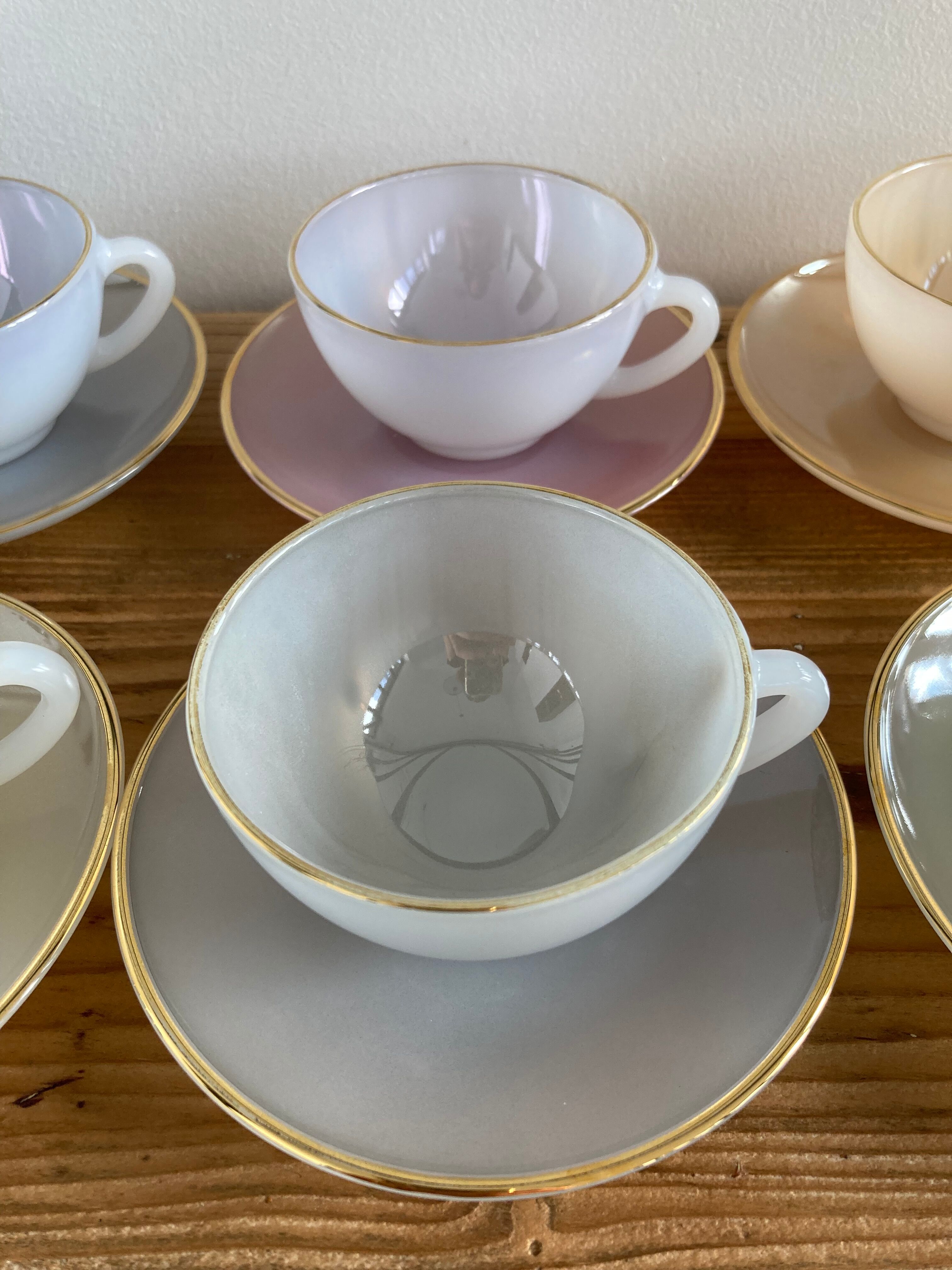 Coffee set 6 cups Harlequin Arcopal