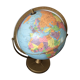 Globe terrestre marque Taride scan globe en carton et pied en métal 1960