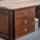 Bureau scandinave, teck, vintage, restauré
