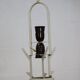 Old Danish design lamp in white/gray and blue colours - Denmark 60's