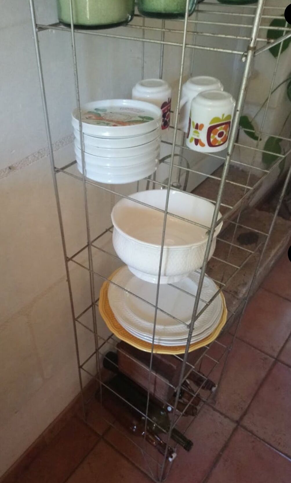 Display shelf of vintage trade