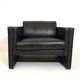 Knoll Studio Line set of 2 leather armchairs by Jürgen Lange