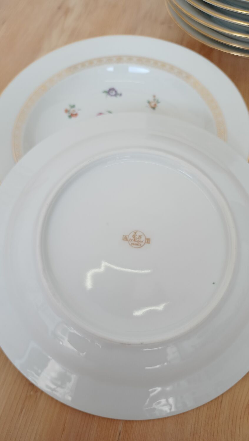 Hollow porcelain plates