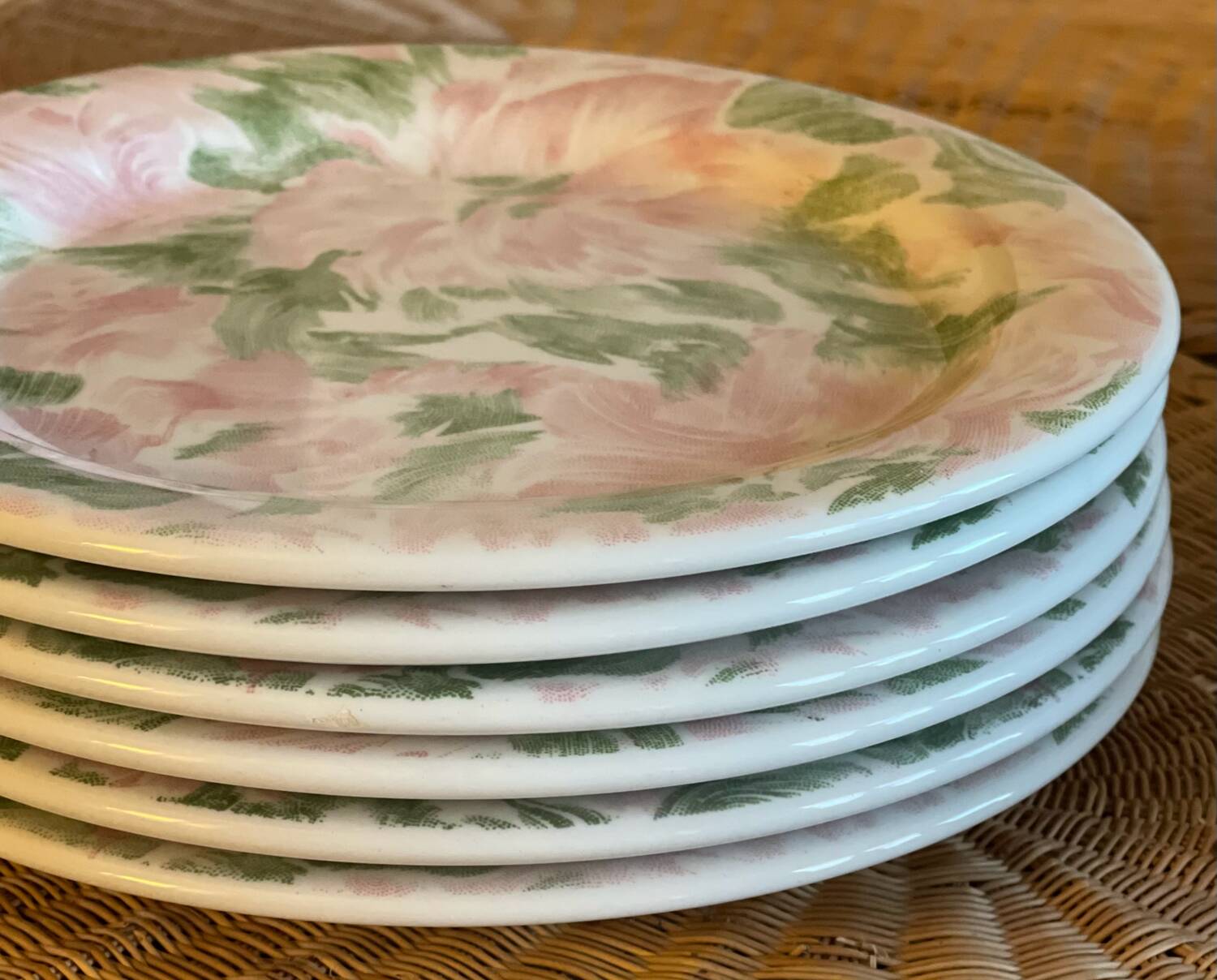 6 Quadrifoglio dessert plates.