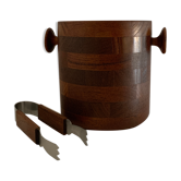 Scandinavian ice bucket in MCM Denmark teak and its ice claws