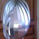 Suspension lustre spiral Henry Mathieu 1970 Space age helicoidal