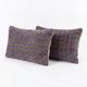 Set of 2 vintage kilim cushion covers 41x61 cm