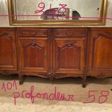 Louis XV low sideboard marble top