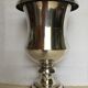 Christian Dior silver metal vase