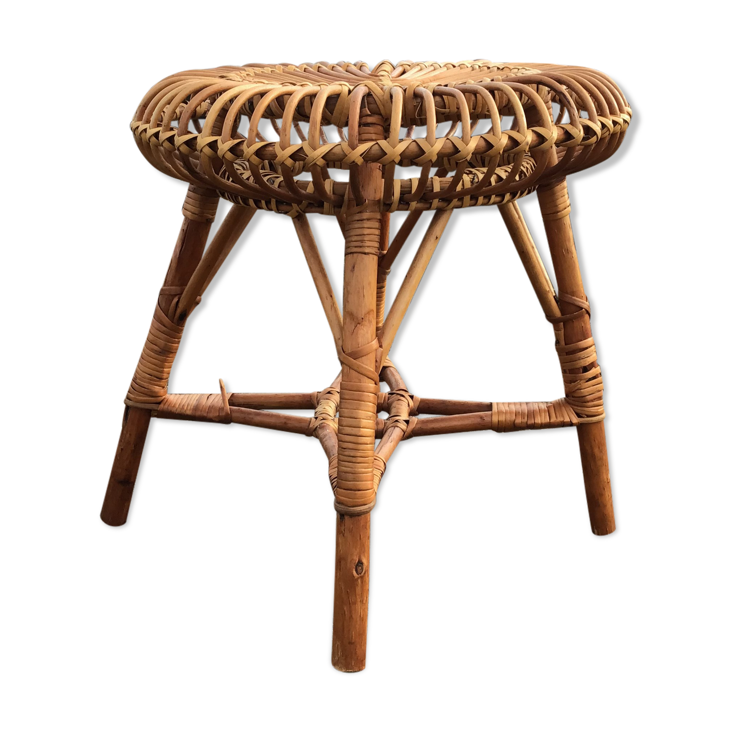 Rattan stool