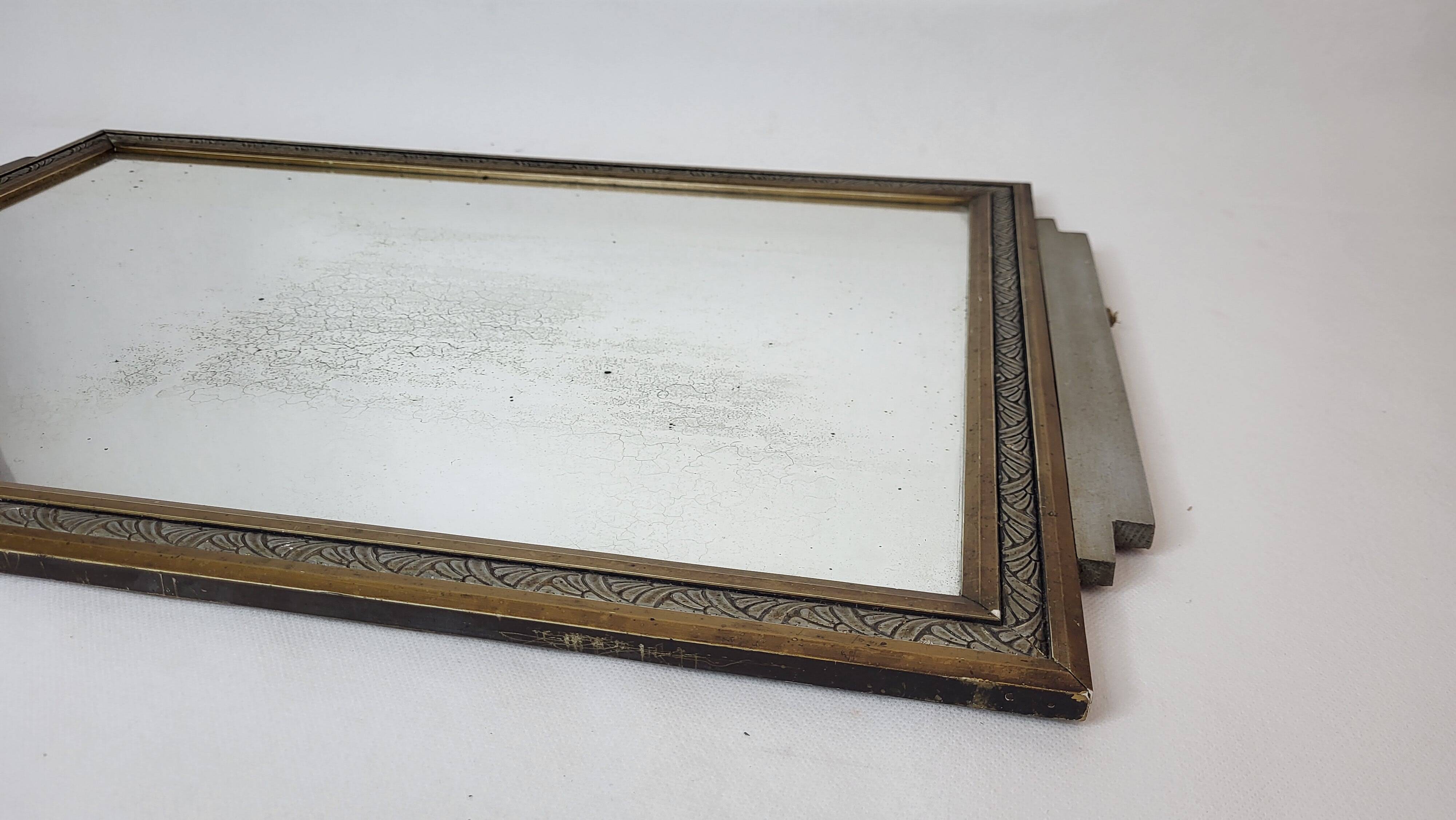 Painted wooden mirror