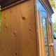 Scandinavian tall solid wood wardrobe with hanging space