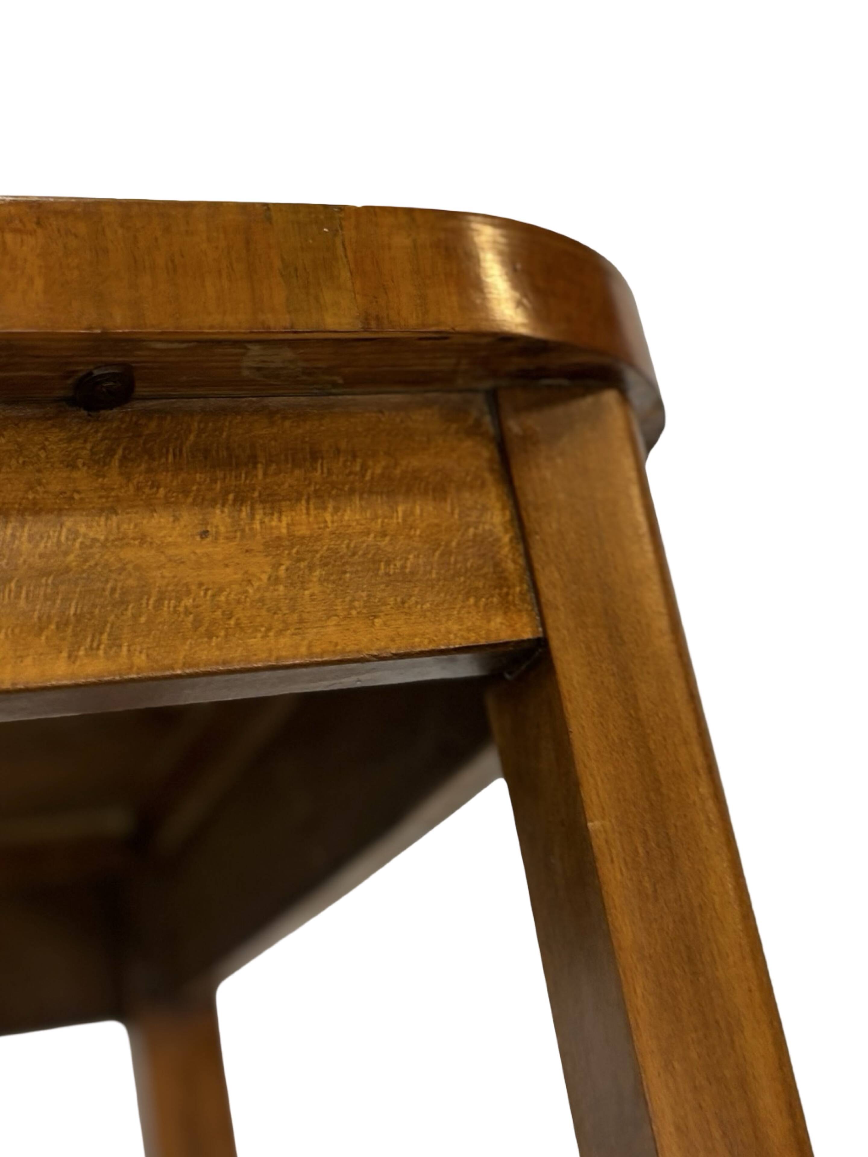 Art Deco side table walnut wood design 30's