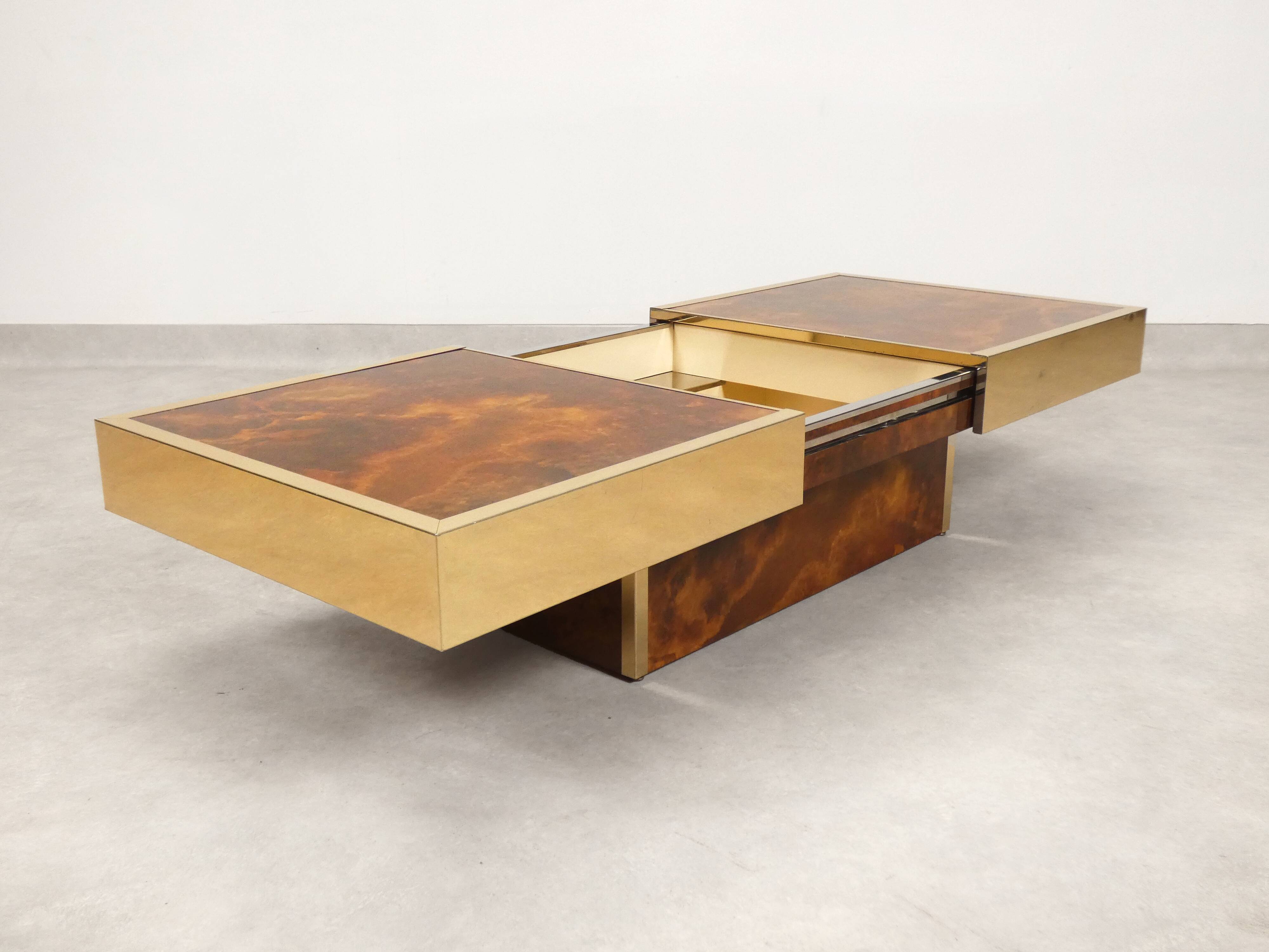 Cofee table with hidden bar by Maison Lancel