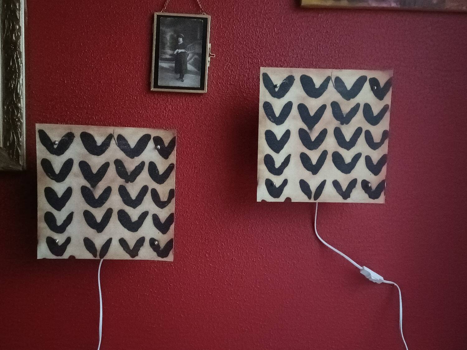 Deux appliques murales vintage Ikea