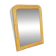 Antique Louis-Philippe mirror, gilded and patinated.